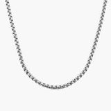 Luxury Silver Box Chain Necklace for Men  Premium Silver Box Link Chain Necklace