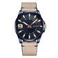 CURREN Men's Luxury Blue Dial Quartz Watch with Leather Strap Classic Men's Analog Watch – Blue Stainless Steel Case & Leather Band Premium Fashion Quartz Wristwatch for Men – Blue Dial Edition Elegant Men's Casual & Business